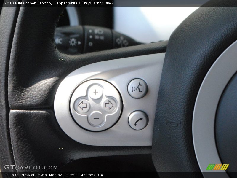Pepper White / Grey/Carbon Black 2010 Mini Cooper Hardtop