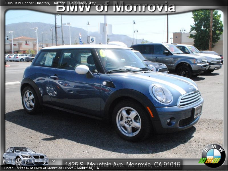Horizon Blue / Black/Grey 2009 Mini Cooper Hardtop