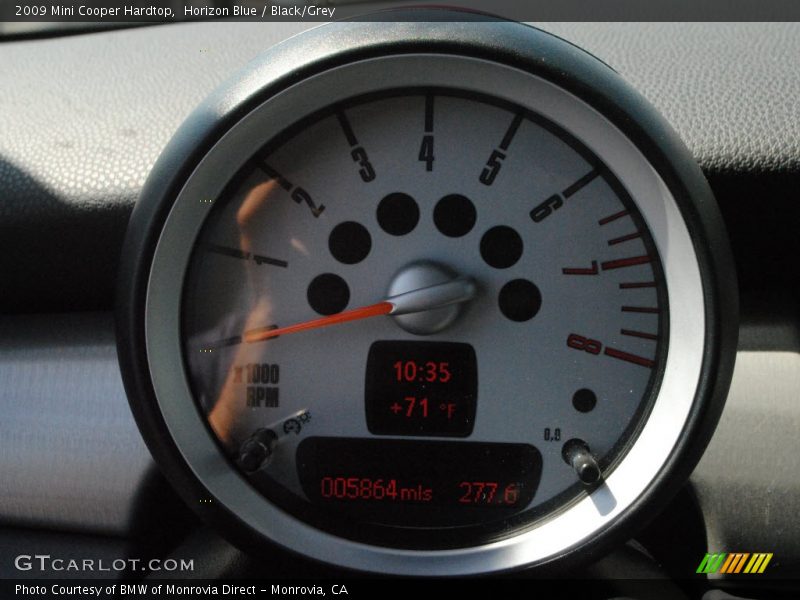 Horizon Blue / Black/Grey 2009 Mini Cooper Hardtop