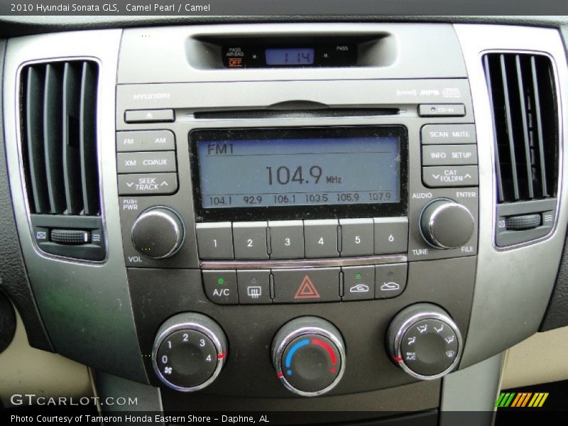 Controls of 2010 Sonata GLS