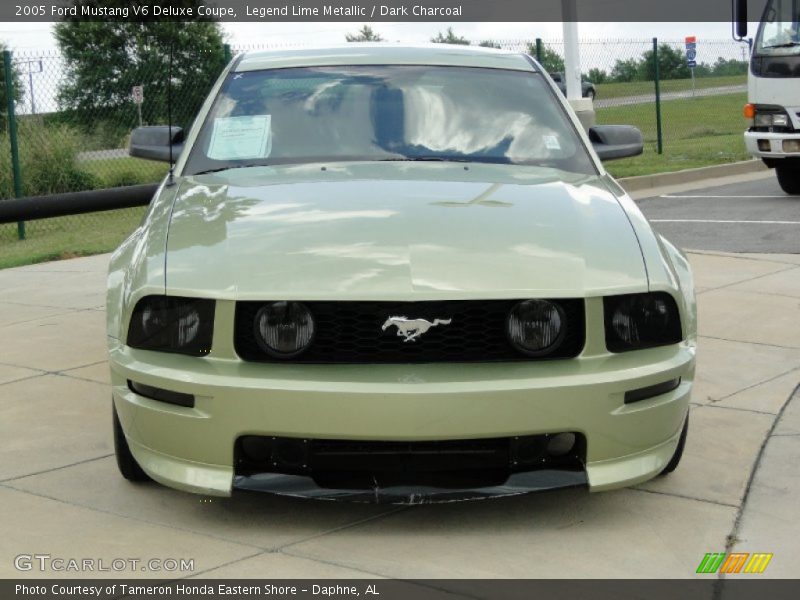 Legend Lime Metallic / Dark Charcoal 2005 Ford Mustang V6 Deluxe Coupe