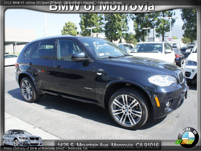 Carbon Black Metallic / Cinnamon Brown 2013 BMW X5 xDrive 35i Sport Activity