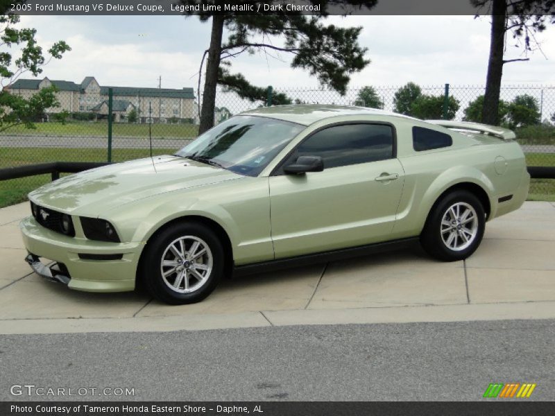 Legend Lime Metallic / Dark Charcoal 2005 Ford Mustang V6 Deluxe Coupe