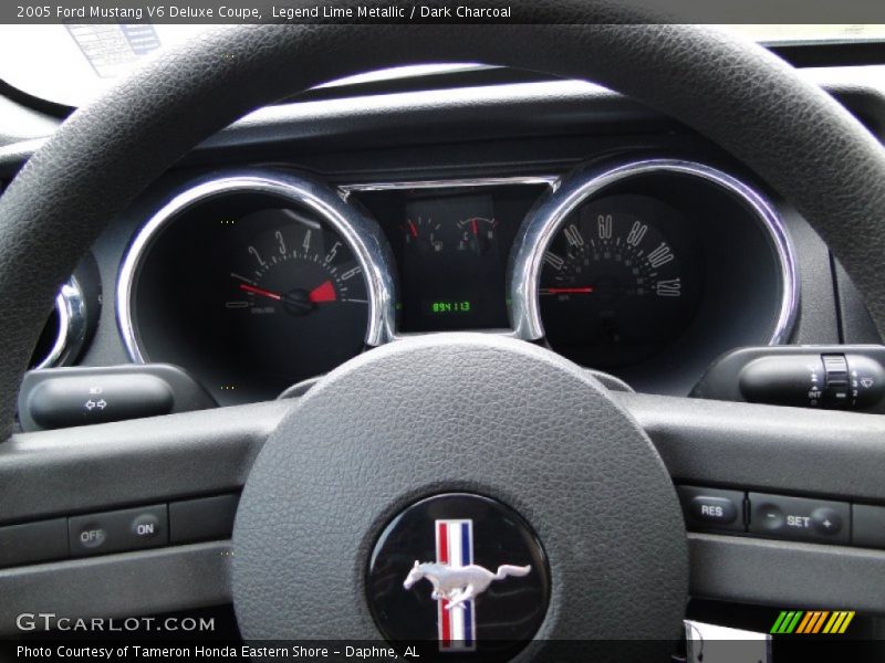Legend Lime Metallic / Dark Charcoal 2005 Ford Mustang V6 Deluxe Coupe