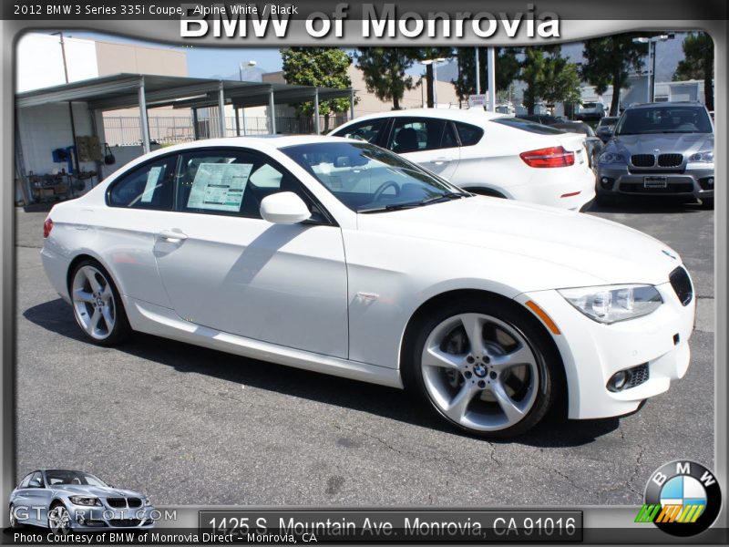 Alpine White / Black 2012 BMW 3 Series 335i Coupe