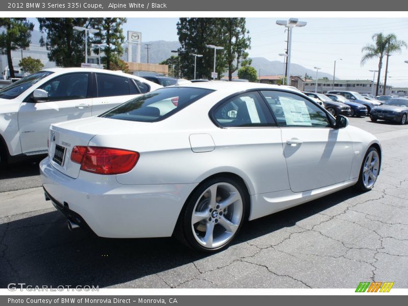 Alpine White / Black 2012 BMW 3 Series 335i Coupe