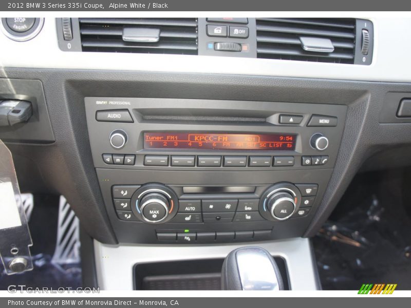 Alpine White / Black 2012 BMW 3 Series 335i Coupe