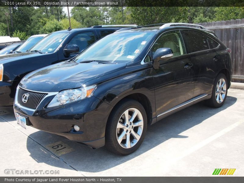 Obsidian Black / Parchment/Brown Walnut 2010 Lexus RX 350