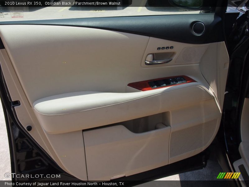 Obsidian Black / Parchment/Brown Walnut 2010 Lexus RX 350