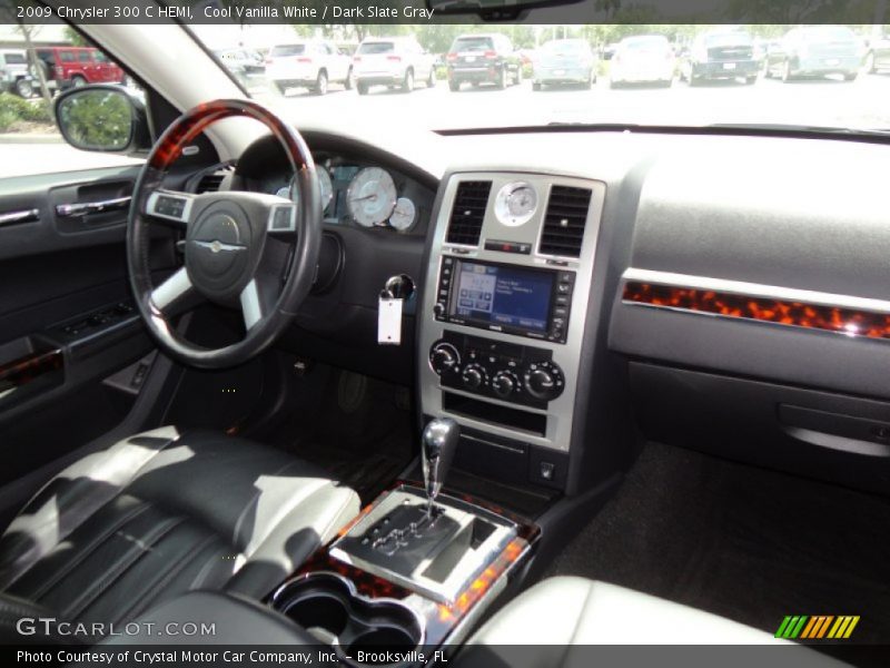 Cool Vanilla White / Dark Slate Gray 2009 Chrysler 300 C HEMI