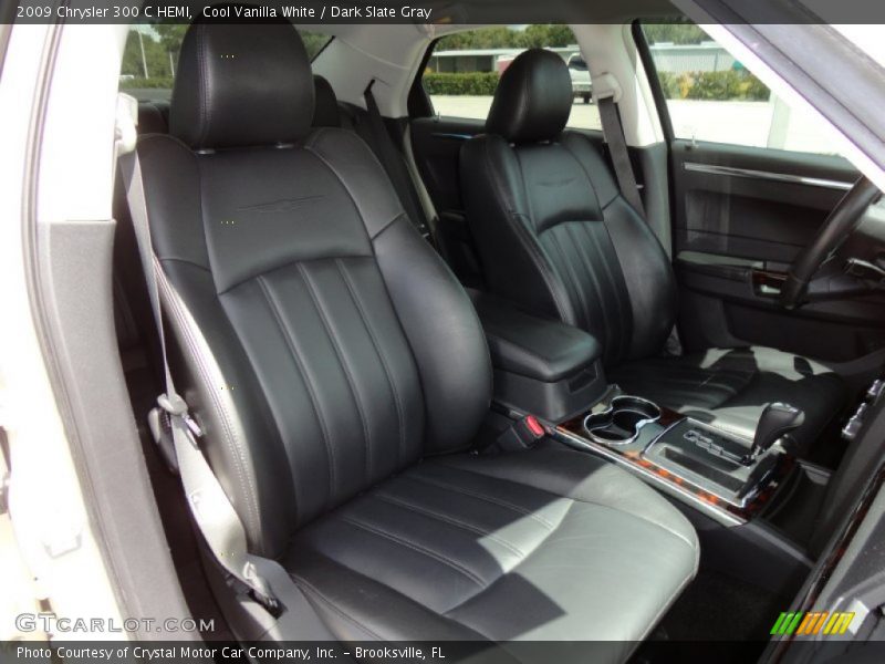 Cool Vanilla White / Dark Slate Gray 2009 Chrysler 300 C HEMI