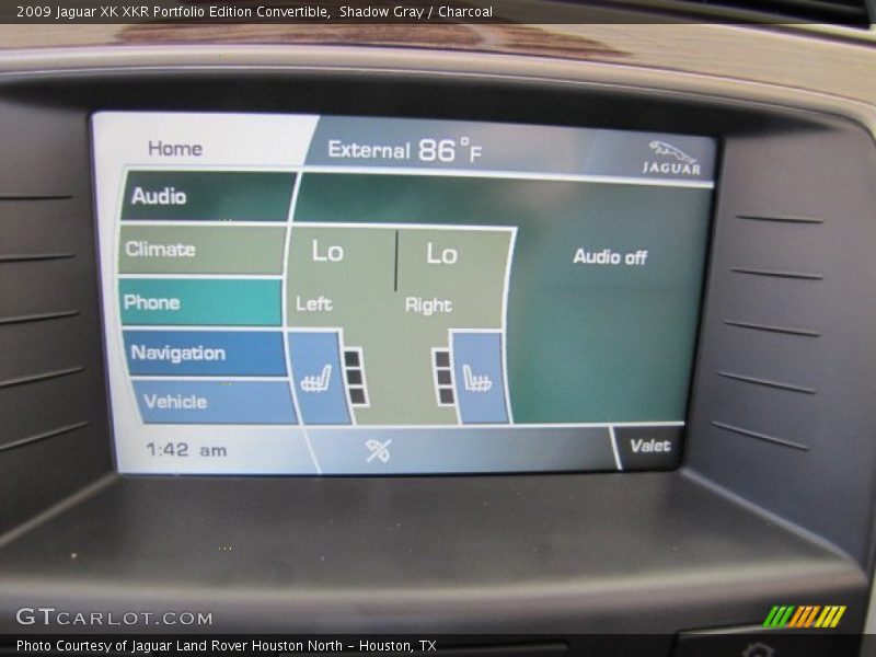 Controls of 2009 XK XKR Portfolio Edition Convertible