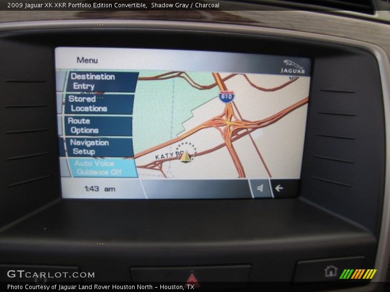 Navigation of 2009 XK XKR Portfolio Edition Convertible