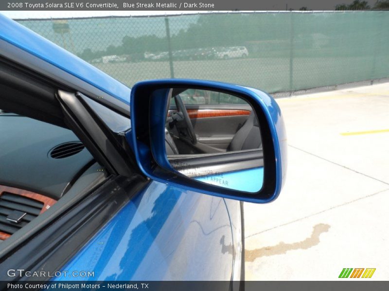 Blue Streak Metallic / Dark Stone 2008 Toyota Solara SLE V6 Convertible