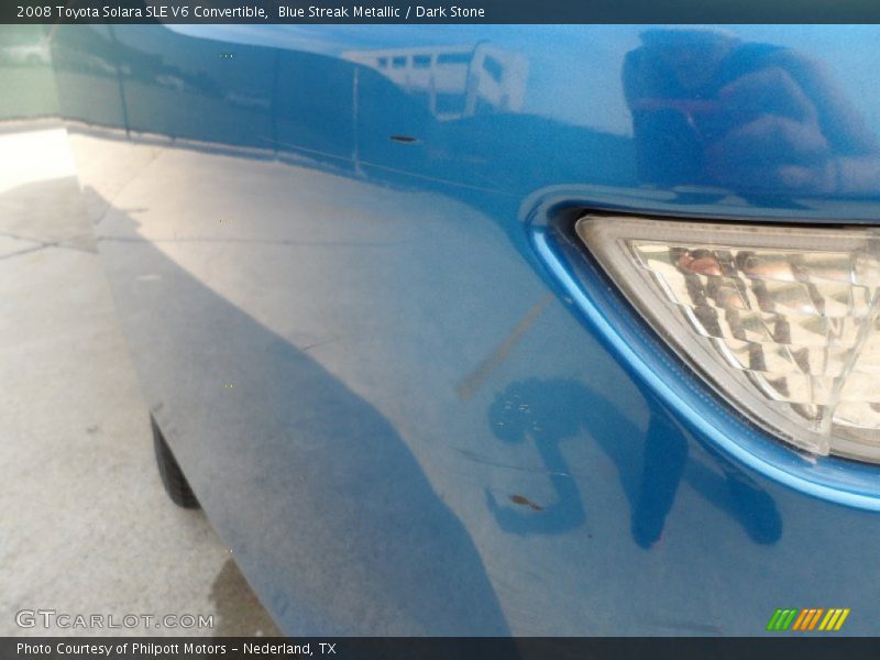 Blue Streak Metallic / Dark Stone 2008 Toyota Solara SLE V6 Convertible