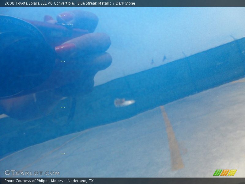 Blue Streak Metallic / Dark Stone 2008 Toyota Solara SLE V6 Convertible