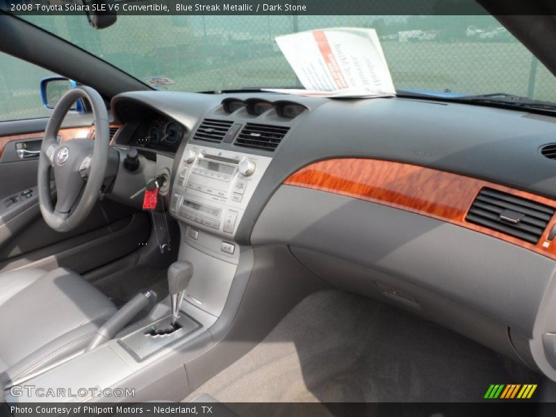 Dashboard of 2008 Solara SLE V6 Convertible