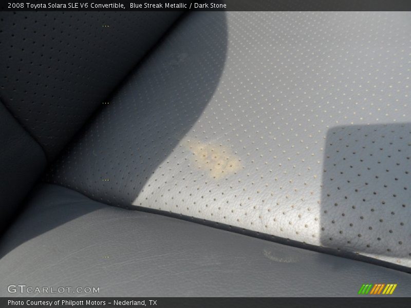 Blue Streak Metallic / Dark Stone 2008 Toyota Solara SLE V6 Convertible