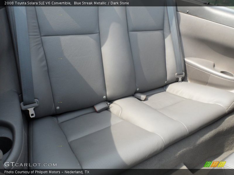 Rear Seat of 2008 Solara SLE V6 Convertible