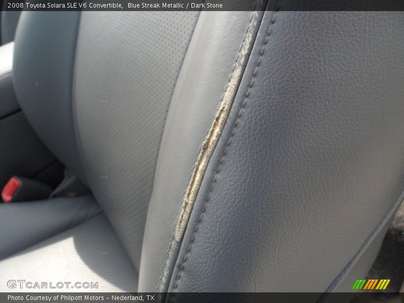 Blue Streak Metallic / Dark Stone 2008 Toyota Solara SLE V6 Convertible