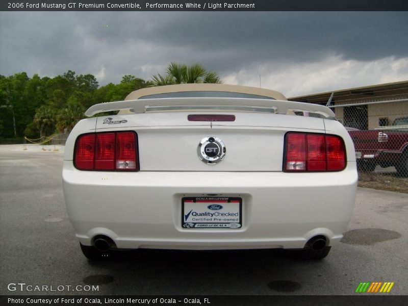 Performance White / Light Parchment 2006 Ford Mustang GT Premium Convertible
