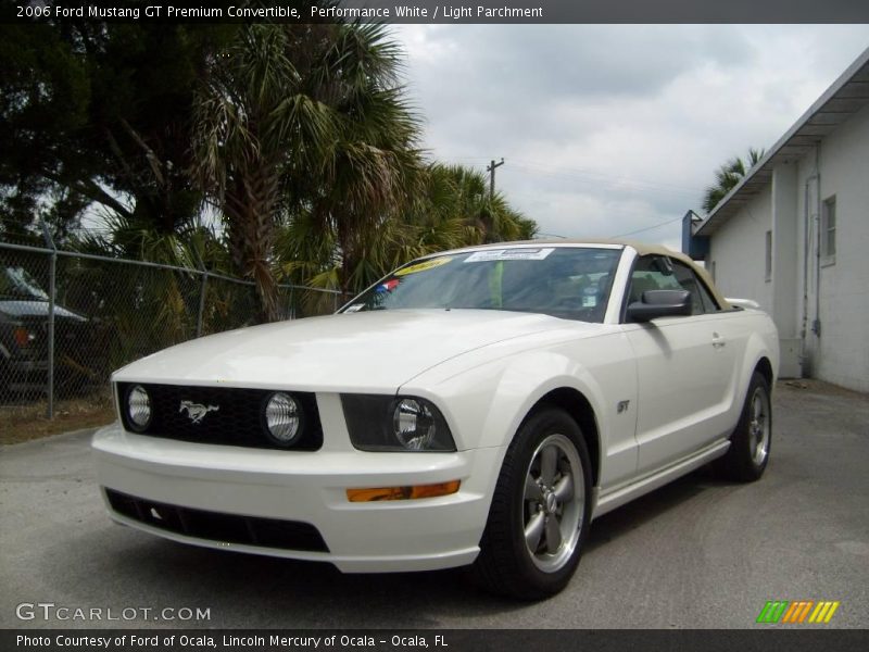 Performance White / Light Parchment 2006 Ford Mustang GT Premium Convertible