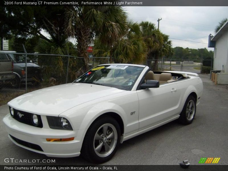 Performance White / Light Parchment 2006 Ford Mustang GT Premium Convertible