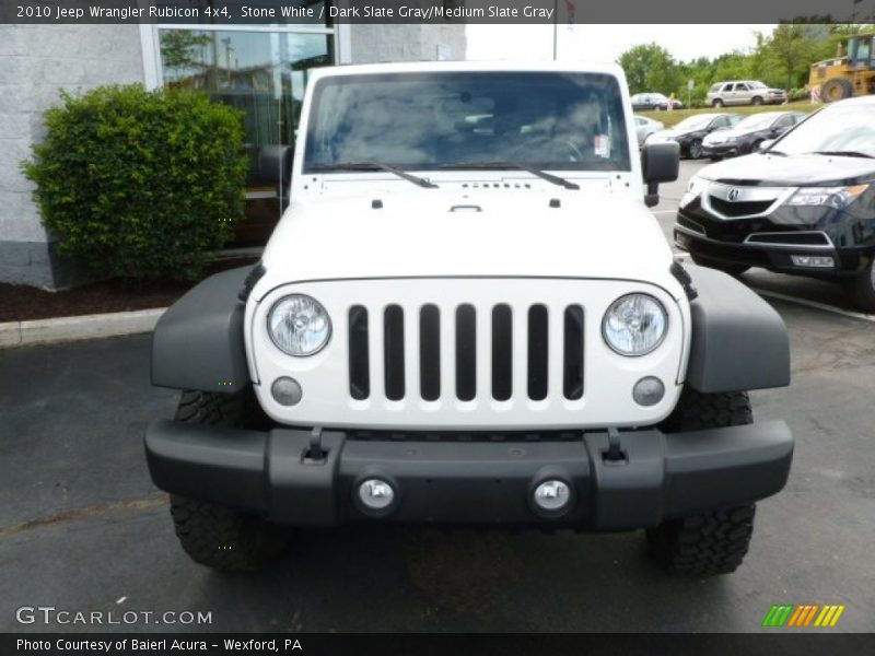 Stone White / Dark Slate Gray/Medium Slate Gray 2010 Jeep Wrangler Rubicon 4x4