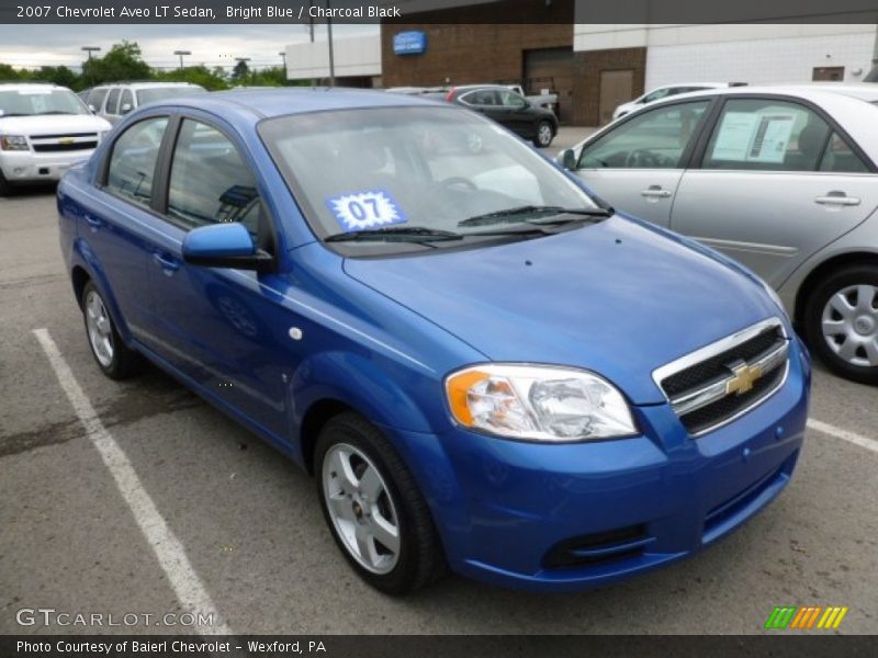 Bright Blue / Charcoal Black 2007 Chevrolet Aveo LT Sedan