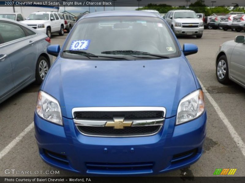 Bright Blue / Charcoal Black 2007 Chevrolet Aveo LT Sedan