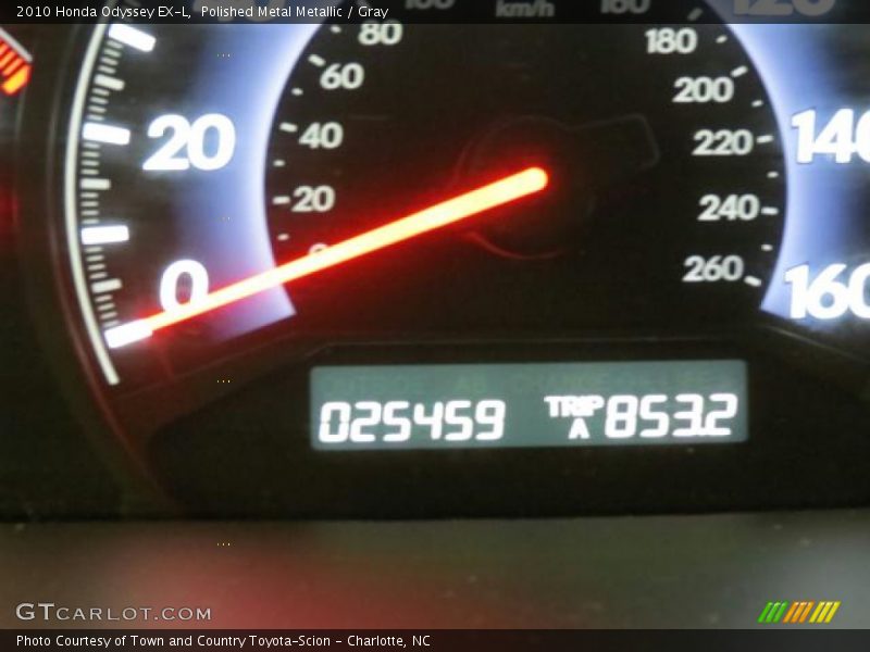 Polished Metal Metallic / Gray 2010 Honda Odyssey EX-L