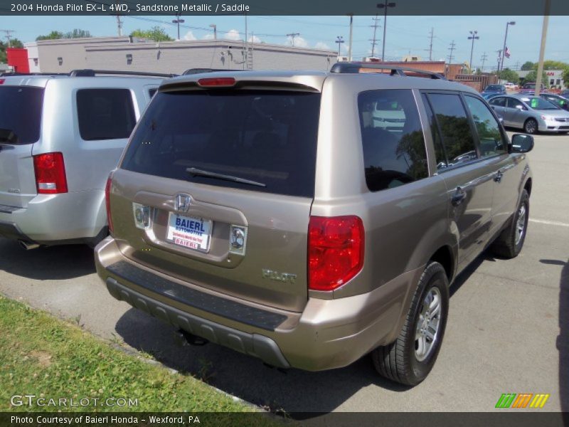 Sandstone Metallic / Saddle 2004 Honda Pilot EX-L 4WD