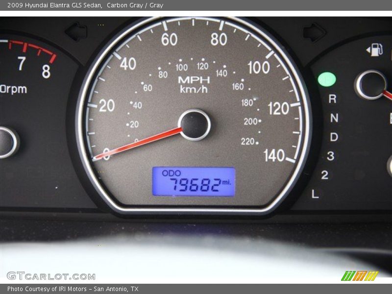 Carbon Gray / Gray 2009 Hyundai Elantra GLS Sedan
