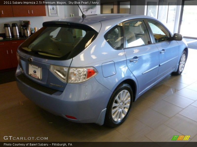 Sky Blue Pearl / Ivory 2011 Subaru Impreza 2.5i Premium Wagon