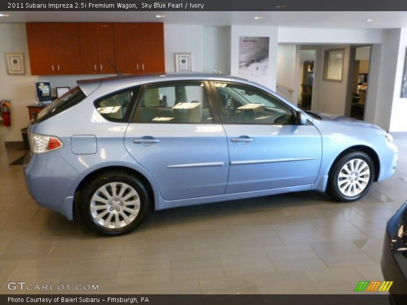 Sky Blue Pearl / Ivory 2011 Subaru Impreza 2.5i Premium Wagon