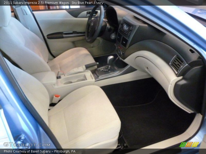 Sky Blue Pearl / Ivory 2011 Subaru Impreza 2.5i Premium Wagon