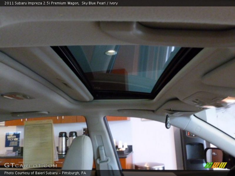 Sky Blue Pearl / Ivory 2011 Subaru Impreza 2.5i Premium Wagon