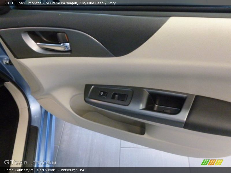 Sky Blue Pearl / Ivory 2011 Subaru Impreza 2.5i Premium Wagon