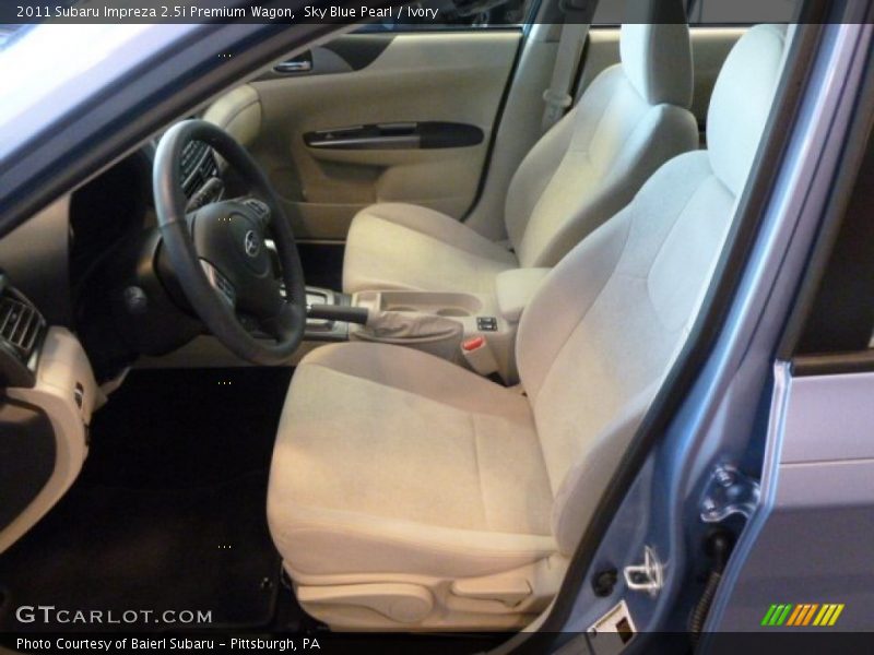 Sky Blue Pearl / Ivory 2011 Subaru Impreza 2.5i Premium Wagon