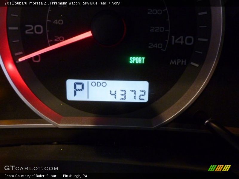 Sky Blue Pearl / Ivory 2011 Subaru Impreza 2.5i Premium Wagon