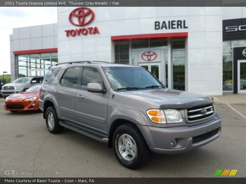 Thunder Gray Metallic / Oak 2001 Toyota Sequoia Limited 4x4