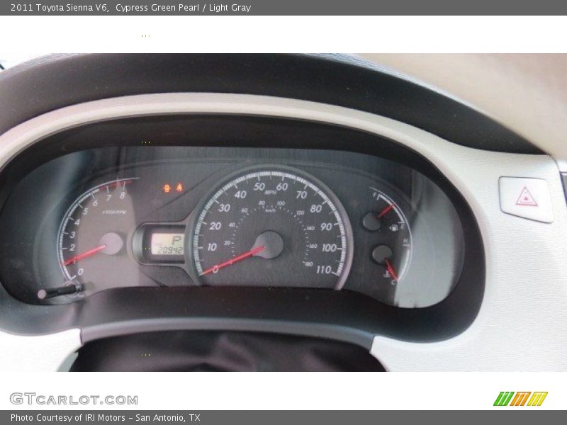 Cypress Green Pearl / Light Gray 2011 Toyota Sienna V6