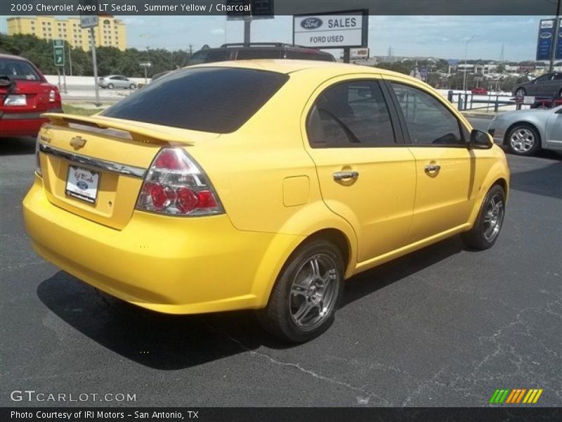 Summer Yellow / Charcoal 2009 Chevrolet Aveo LT Sedan