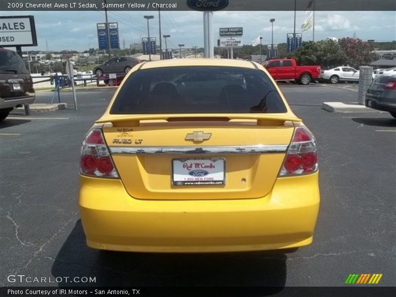 Summer Yellow / Charcoal 2009 Chevrolet Aveo LT Sedan