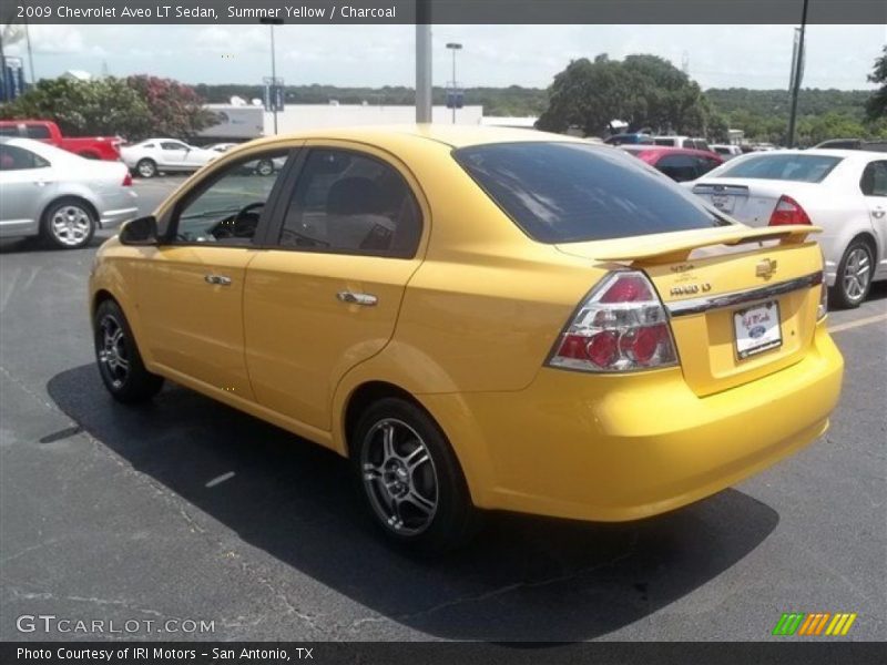 Summer Yellow / Charcoal 2009 Chevrolet Aveo LT Sedan