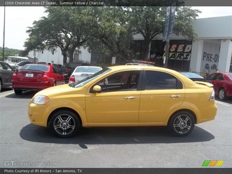 Summer Yellow / Charcoal 2009 Chevrolet Aveo LT Sedan
