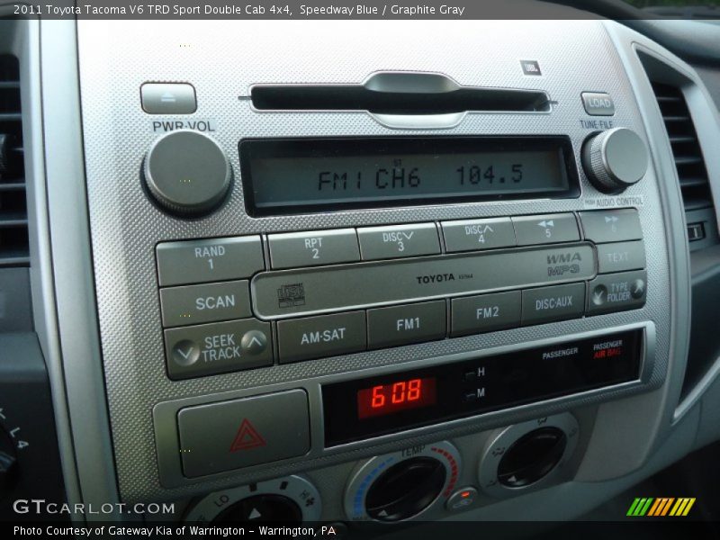 Audio System of 2011 Tacoma V6 TRD Sport Double Cab 4x4