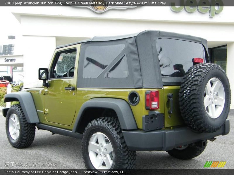 Rescue Green Metallic / Dark Slate Gray/Medium Slate Gray 2008 Jeep Wrangler Rubicon 4x4