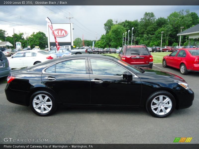 Obsidian Black / Black 2009 Lexus ES 350