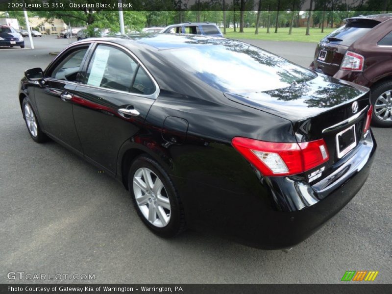 Obsidian Black / Black 2009 Lexus ES 350